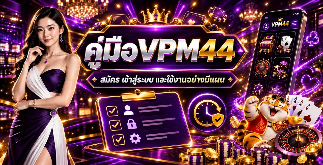 VPM44 คู่มือสมัคร เข้าสู่ระบบ และฝากถอน